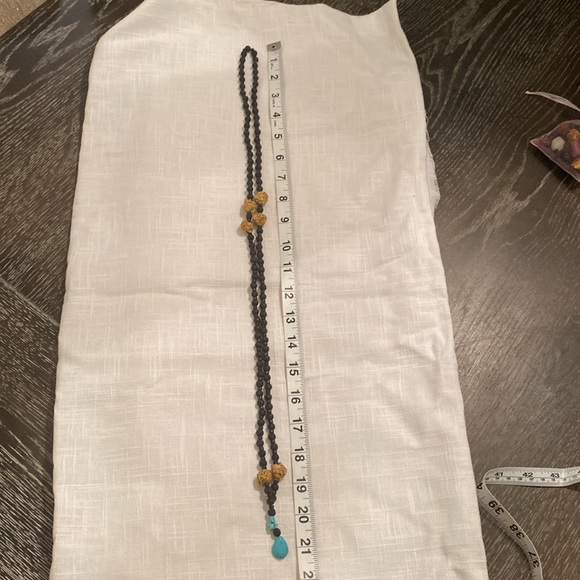 Handmade Meditation Necklace with handmade dried flowers beads, made by Me 🫶 - Picture 4 of 5